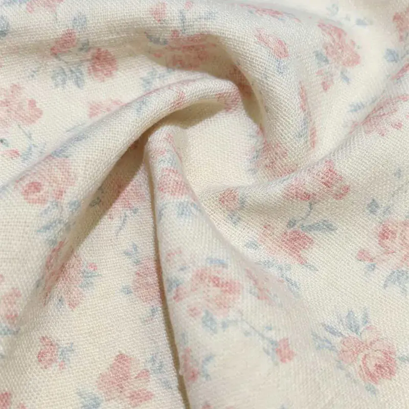 Polyester-linned blandet stof